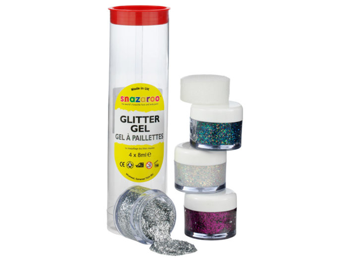Sejas krāsa Glitter 4x8ml
