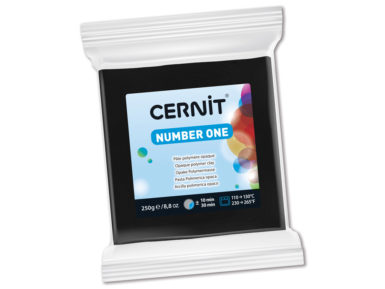 Polümeersavi Cernit No.1 250g 100 black