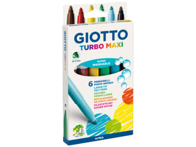 Flomasteri Turbo Maxi 6gab. resni