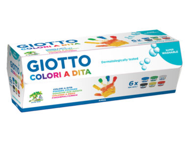 Pirkstu krāsas Giotto Dita 6x100ml