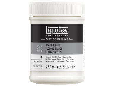 Texture gel Liquitex 237ml white opaque flakes