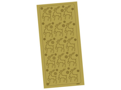 Outline Sticker 2391 Gold Deer blister