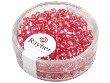 Rocailles 2.6mm silver inlet 16g 16 pale-pink