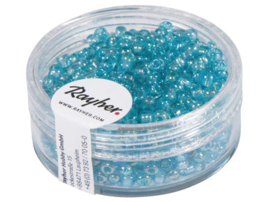 Rocailles 2.6mm transparent 17g 07 turquoise