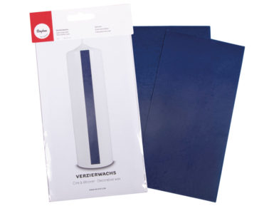 Wax foil for decorations 20x10cm tab-bag 2pcs dark blue
