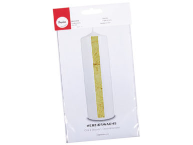 Wax foil 20x10cm tab-bag 1pce oxidized gold