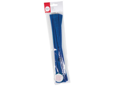 Chenille sticks 50cm tab-bag 10pcs 9mm 09 medium blue