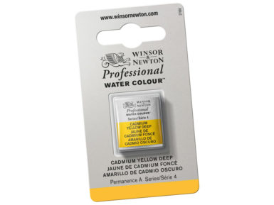 Professional Water Colour Half Pan 111 Cadmium Yellow Deep