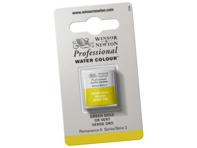 Professional Water Colour Half Pan 294 Green Gold