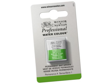 Akvarelinių dažų pakuotė Professional 1/2 503 permanent sap green