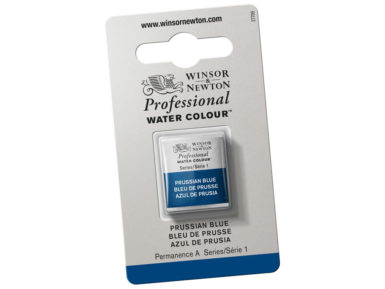 Professional Water Colour Half Pan 538 Prussian Blue