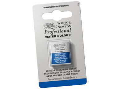 Professional Water Colour Half Pan 709 Winsor Blue Red Shade
