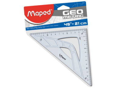 Kampainis Maped 45° 21cm Geometric blister.