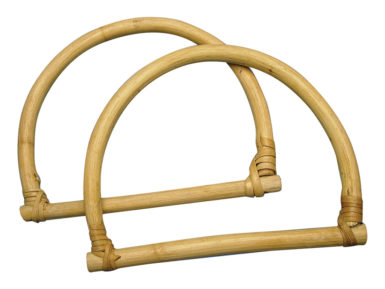 Bamboo handle 18x14cm pair