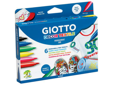 Fibre pen Giotto Textile 6pcs
