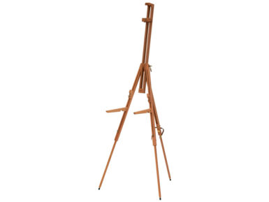 Field easel Mabef M27 with shelf brackets max canvas h=115cm