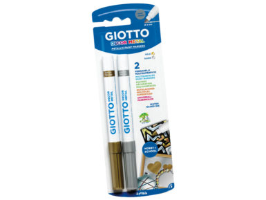 Fibre pen Giotto Decor Metal 2pcs (silver+gold)