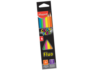 Spalvotas pieštukas ColorPeps Fluo 6vnt.