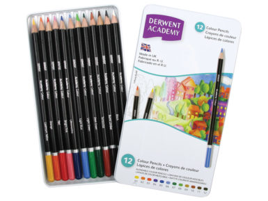 Krāsainais zīmulis Academy 12gab. metāla kastē
