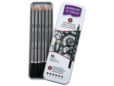 Sketching pencils Academy 6pcs of tin