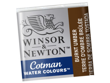 Cotman Water Colour Half Pan 076 burnt umber
