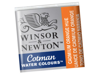 Akvarelinių dažų pakuotė Cotman 1/2 090 cadmium orange hue