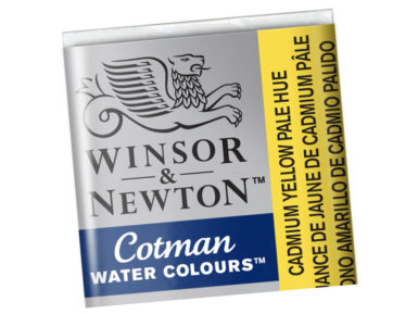 Akvarelinių dažų pakuotė Cotman 1/2 119 cadmium yellow pale hue