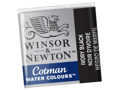 Cotman Water Colour Half Pan 331 ivory black