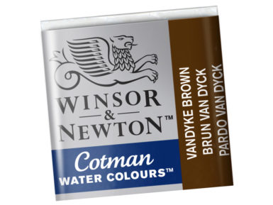 Akvareļkrāsu kubiņš Cotman 1/2 676 vandyke brown
