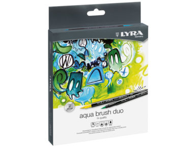 Flomasteris Lyra Aqua Brush Duo 24vnt.