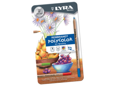Colour Pencil Lyra Rembrandt Polycolor 12pcs of tin