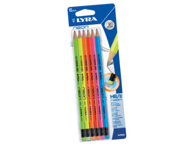 Graphite Pencil Lyra Neon HB 6pcs on blister