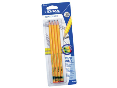 Graphite Pencil Lyra Temagraph 2x2B;2xHB on blister