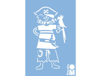 Šabloon Marabu 10x15cm Pirate