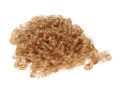 Mini curls of artificial hair 14g blond