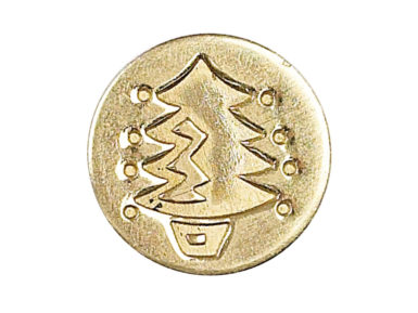 Sealing coin Manuscript 18mm Christmas Tree