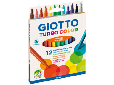Fibre pen Giotto Turbo Color 12pcs hangable