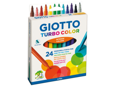 Fibre pen Giotto Turbo Color 24pcs hangable