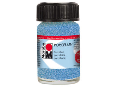 Marabu Porcelain 15ml 555 glitter blue