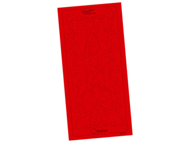 Kontūrinis lipdukas 3318 Raudona Ornamentas