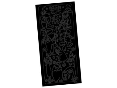 Outline Sticker Lotte 4222 black
