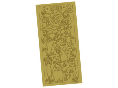 Kontuurkleebis Lotte 4222 kuld blistril