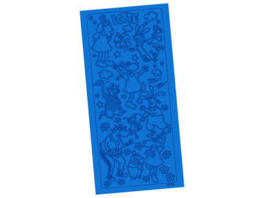 Outline Sticker Lotte 4224 blue