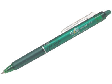 Rollerball pen Frixion Clicker green erasable
