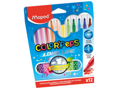 Felt pen ColorPeps Long Life 12pcs