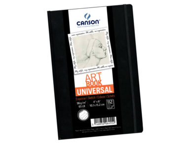 Eskiisiplokk Art Book Universal 10.2×15.2cm/96g 112 lehte kõvaköide kummiga