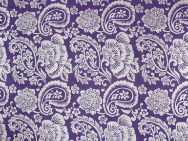 Nepaali paber 51x76cm Paisley Silver on Violet