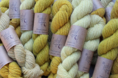 Yarn natural dye 8/2 50g yellow colours