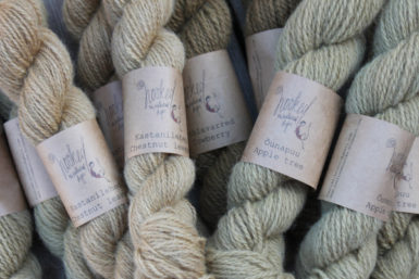 Yarn natural dye 8/2 50g brown colours