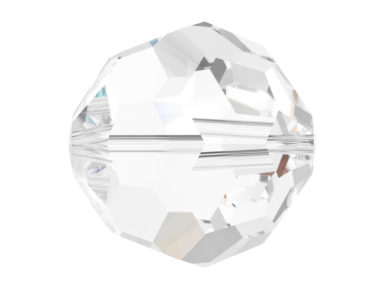 Kristāla pērle Swarovski apaļš 5000 6mm 7gab. 001 crystal